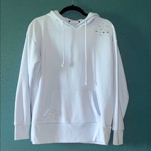 Forever 21 ripped hoodie